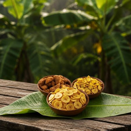 Onam Festival Chips Combo (Banana + Sharkara + Jackfruit)